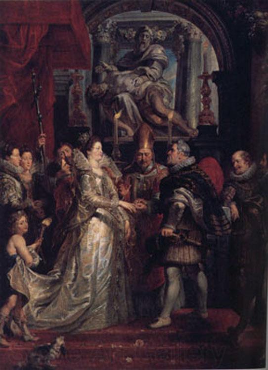 Peter Paul Rubens The Wedding by Proxy of Marie de'Medici to King Henry IV (MK01) Spain oil painting art